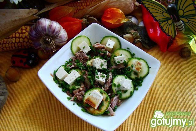 Sałatka z miesa cielęcego z cukinią  Sałatka z miesa cielęcego z cukinią