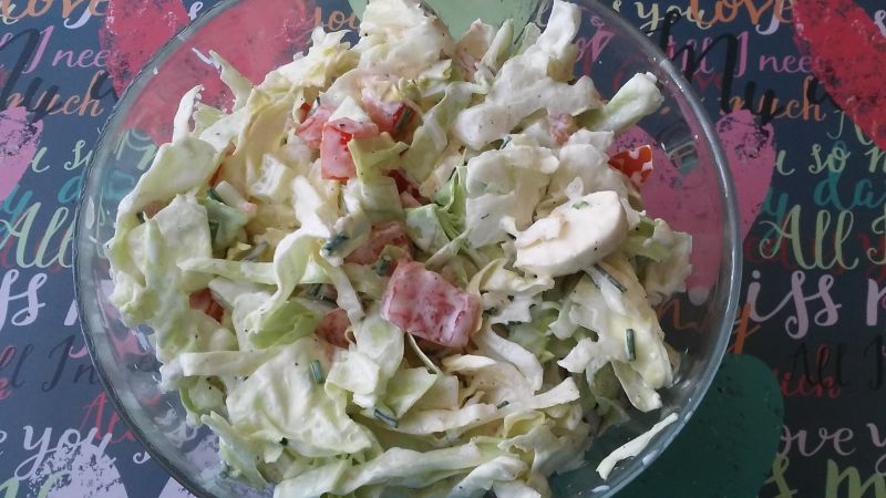 Sałatka z mozzarellą do obiadu Sałatka z mozzarellą do obiadu