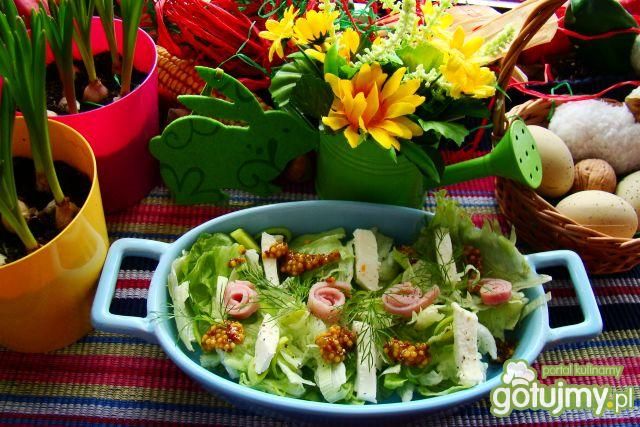 Sałatka z mozzarellą i porem