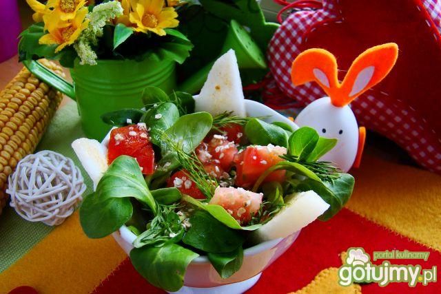 Sałatka z nashi i otrębami owsianymi  Sałatka z nashi i otrębami owsianymi