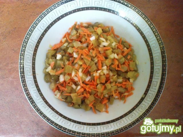 Sałatka z ogórka kiszonego wg Triss Sałatka z ogórka kiszonego wg Triss