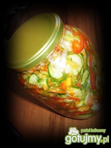Sałatka z ogórków i papryki Sałatka z ogórków i papryki