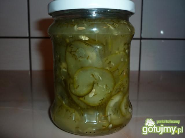 Sałatka z ogórków w musztardowej zalewie