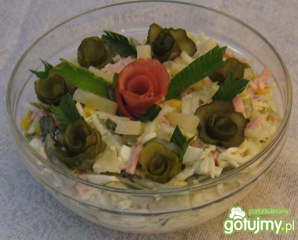 Sałatka z pekinką. Sałatka z pekinką.