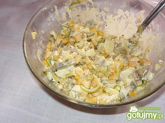 Sałatka z pieczarek i pora Sałatka z pieczarek i pora