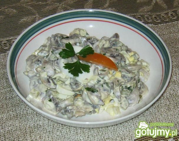 Sałatka z pieczarkami 4 Sałatka z pieczarkami 4