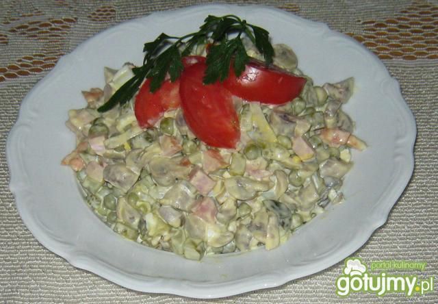 Sałatka z pieczarkami