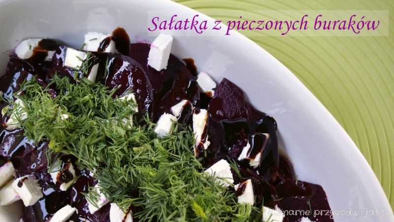 Sałatka z pieczonych buraków z fetą Sałatka z pieczonych buraków z fetą