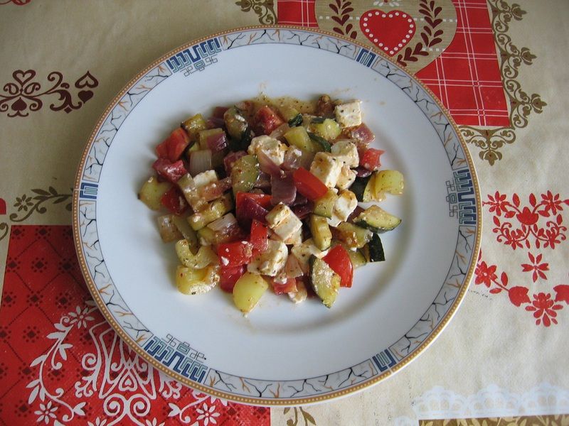 Sałatka z pieczonych warzyw