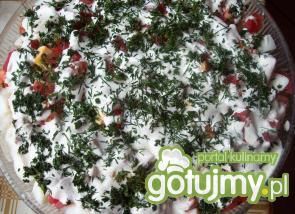 Sałatka z pomidorów z mozzarellą