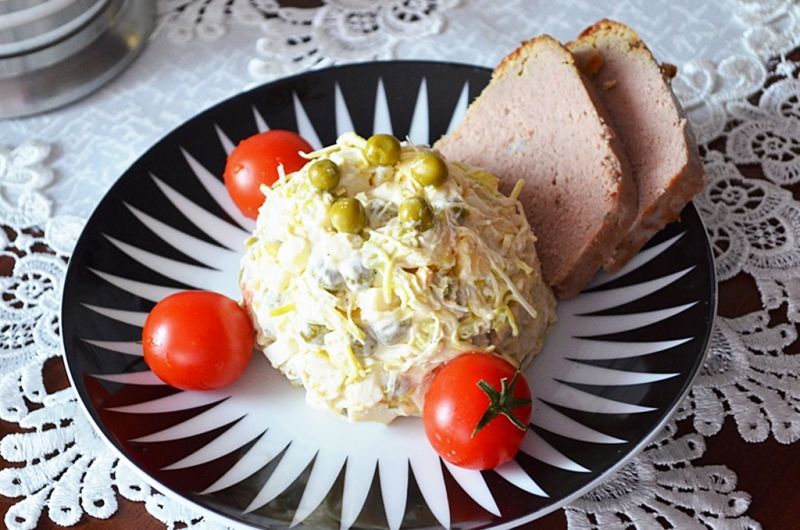 Sałatka z pora i groszku Sałatka z pora i groszku