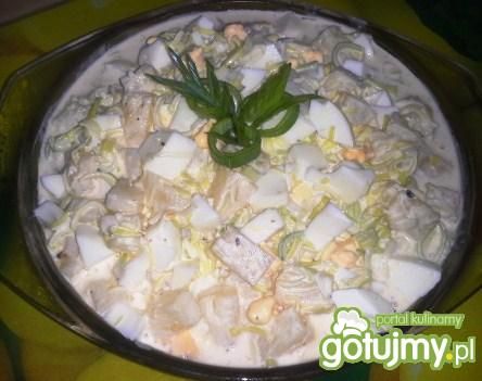 Sałatka z pora z ananasem  Sałatka z pora z ananasem