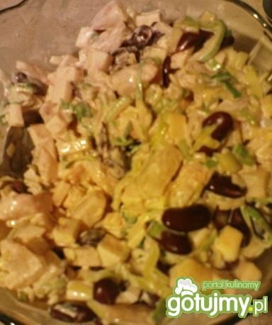 Sałatka z porem i ananasem 5