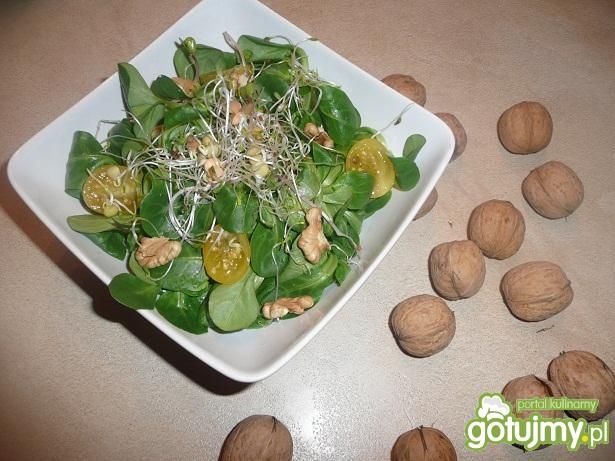 Sałatka z roszponką i kiełkami Sałatka z roszponką i kiełkami