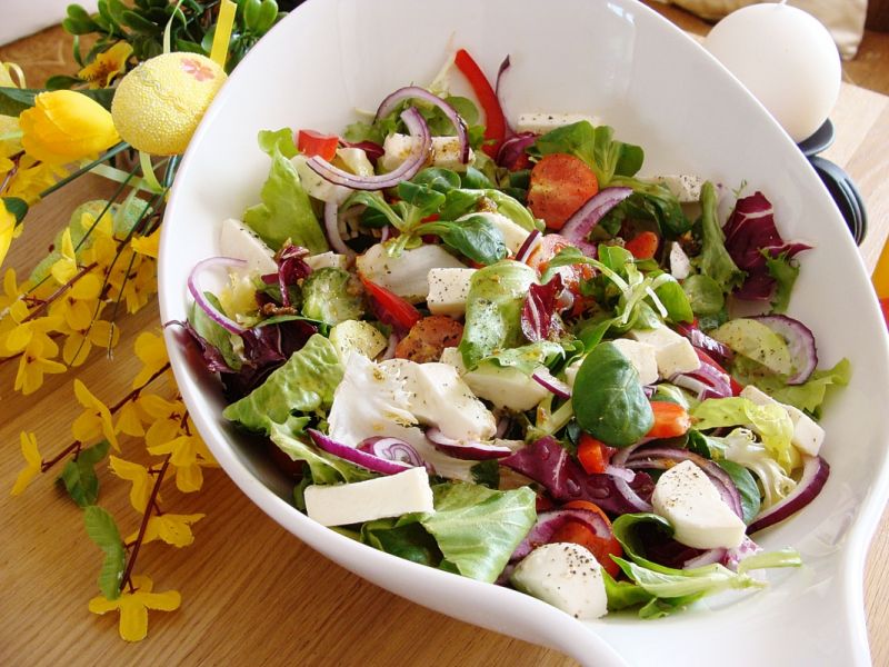 Sałatka z roszponką i olejem z pestek moreli Sałatka z roszponką i olejem z pestek moreli