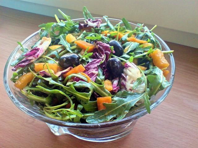 sałatka z rukolą i dynią