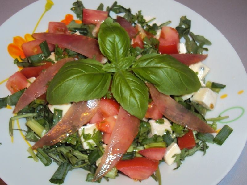 Sałatka z rukolą na zielono