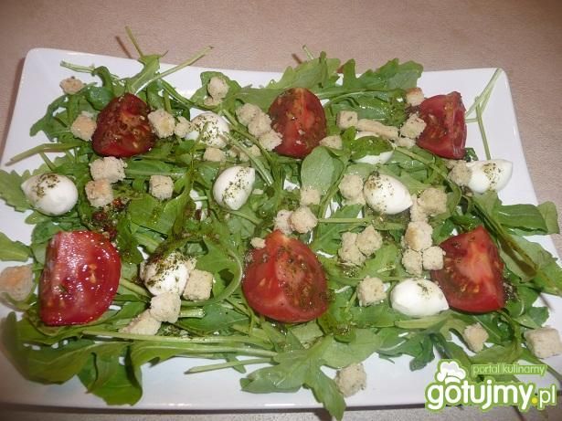 Sałatka z rukoli i mozzarelli 