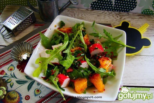 Sałatka z rukoli i pomarańczy  Sałatka z rukoli i pomarańczy