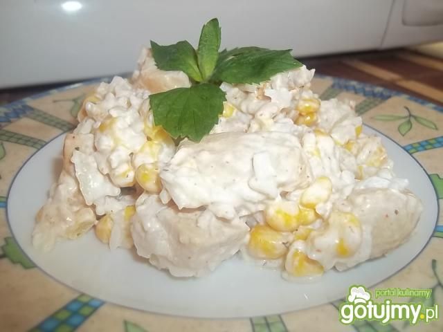 Sałatka z ryżem i kurczakiem 4