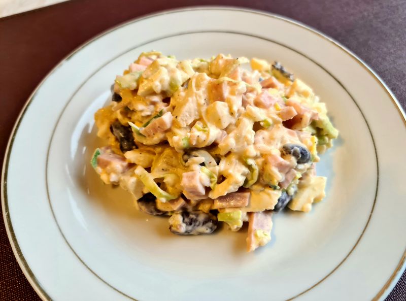 Sałatka z ryżem i porem