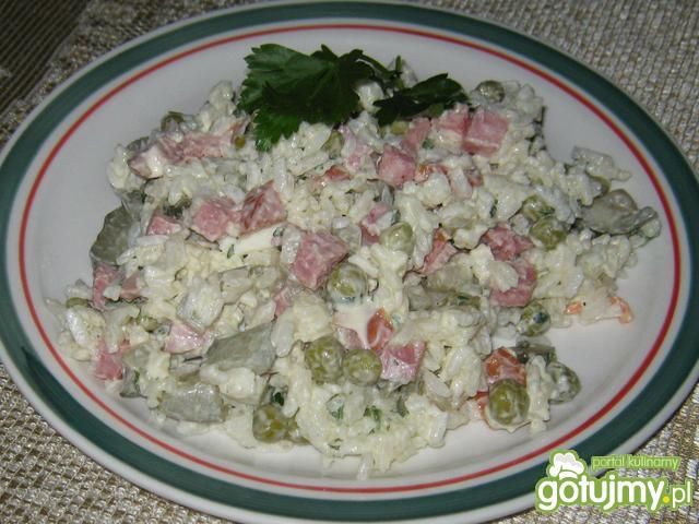 Sałatka z ryżem katarzynki
