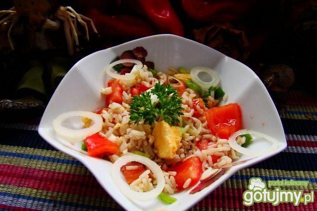 Sałatka z ryżu i jajek  Sałatka z ryżu i jajek