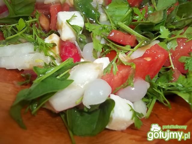 Sałatka z rzeżuchą i szpinakiem