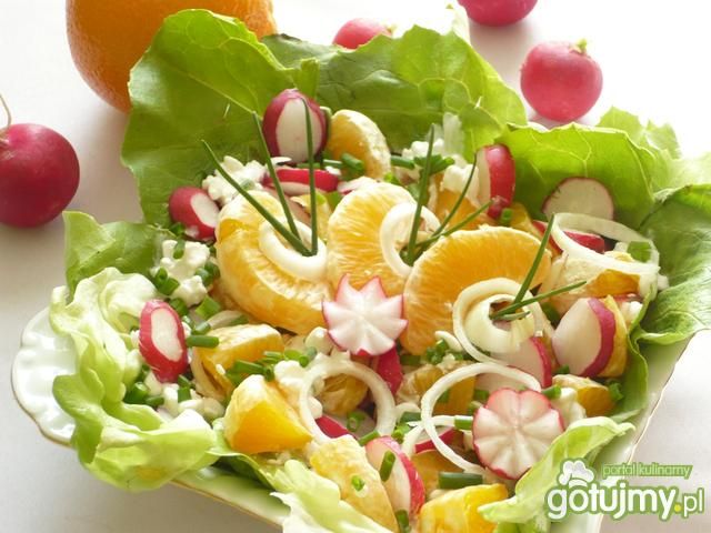 Sałatka z rzodkiewkami i pomarańczą Sałatka z rzodkiewkami i pomarańczą