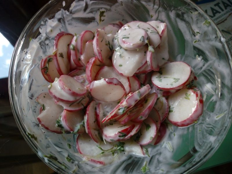 Sałatka z rzodkiewki i rzeżuchy Sałatka z rzodkiewki i rzeżuchy