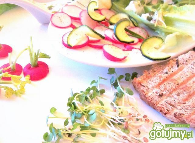 Sałatka z rzodkiewki z sosem jogurtowym Sałatka z rzodkiewki z sosem jogurtowym