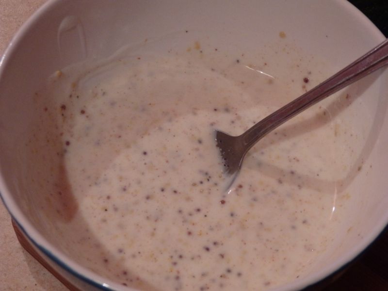 Sałatka z sosem jogurtowo-musztardowym