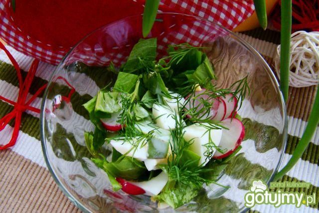 Sałatka z szczawiu z jajkiem 