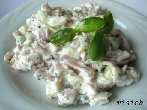 Sałatka z szynką