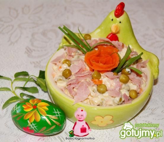 Sałatka z szynką :