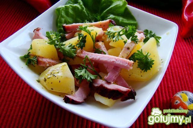 Sałatka z szynką i ziemniakami  Sałatka z szynką i ziemniakami