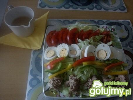 Sałatka z tuńczykiem kolorowa