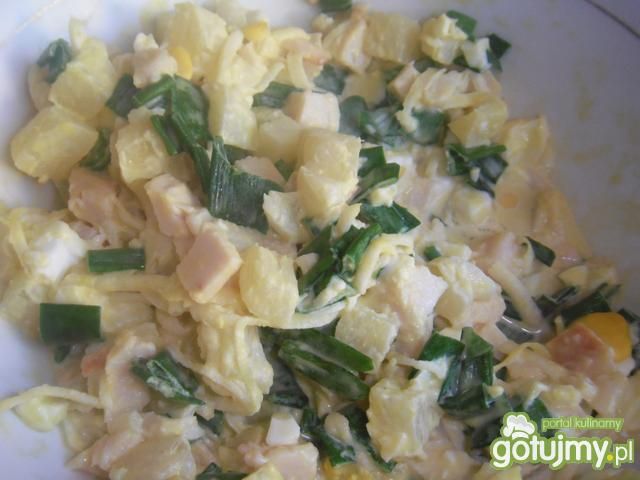 Sałatka z wędzonym kurczakiem Sałatka z wędzonym kurczakiem