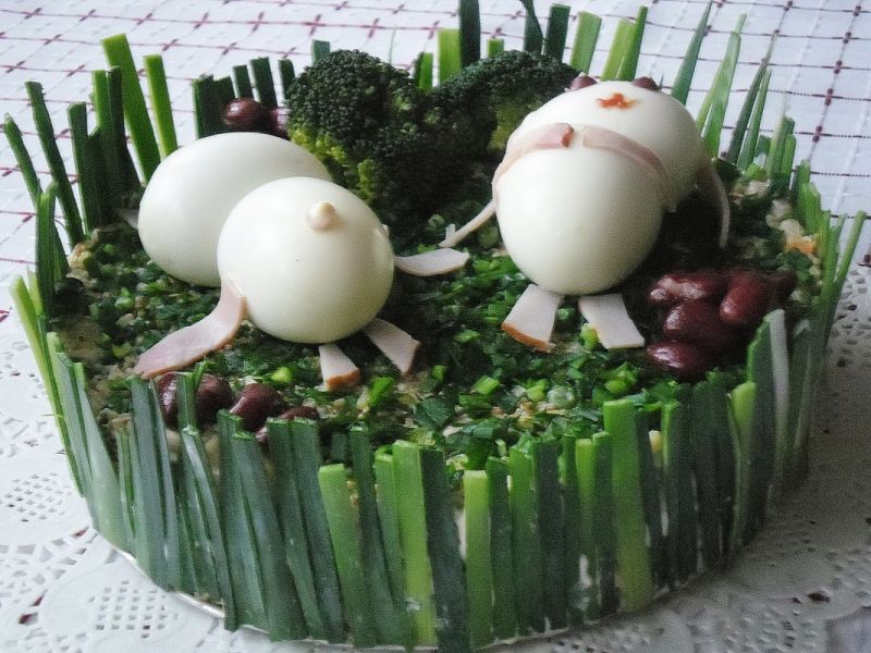 Sałatka z zajączkami 