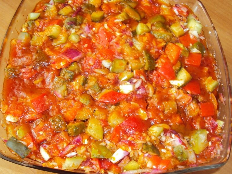 Sałatka z zapiekaną rybą Sałatka z zapiekaną rybą