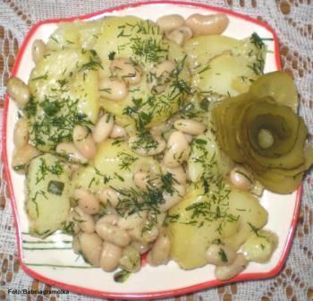 Sałatka z ziemniaków z fasolą do grilla  Sałatka z ziemniaków z fasolą do grilla