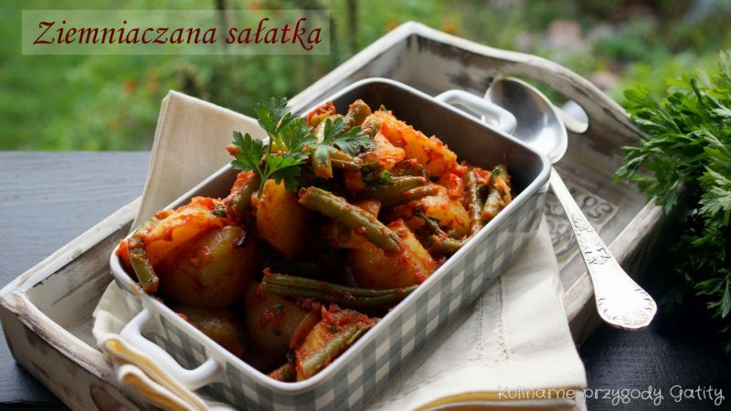 Sałatka ziemniaczana z fasolką