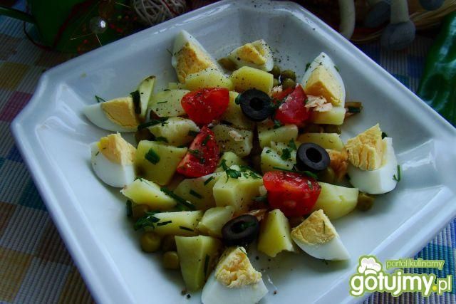 Sałatka ziemniaczana z jajkiem wg  iwy Sałatka ziemniaczana z jajkiem wg  iwy