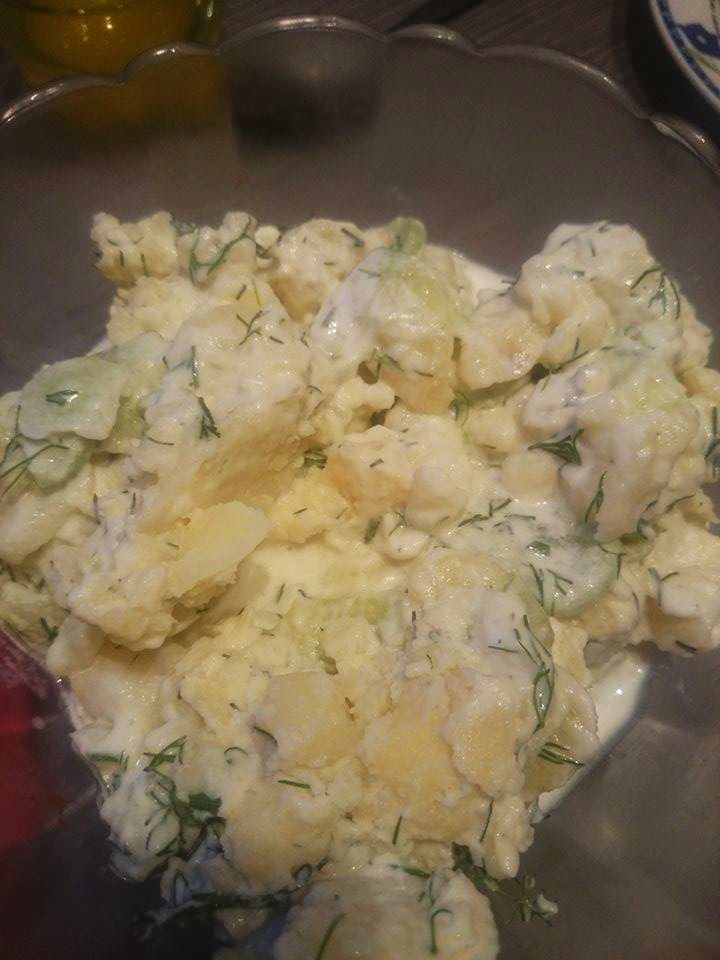 sałatka ziemniaczana z ogórkiem
