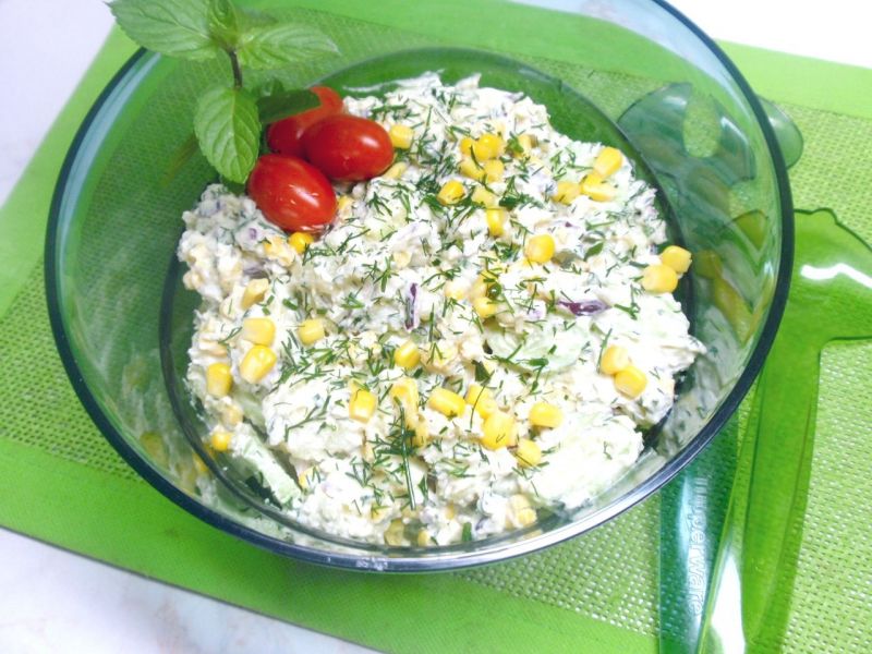 Sałatka ziemniaczana z zielonym ogórkiem Sałatka ziemniaczana z zielonym ogórkiem