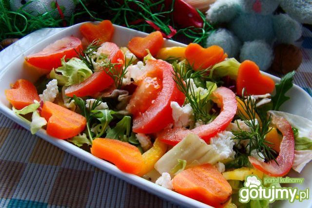 Sałaty z marchewkowymi sercami  Sałaty z marchewkowymi sercami