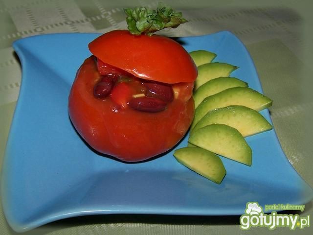 Salsa meksykańska w pomidorze Salsa meksykańska w pomidorze