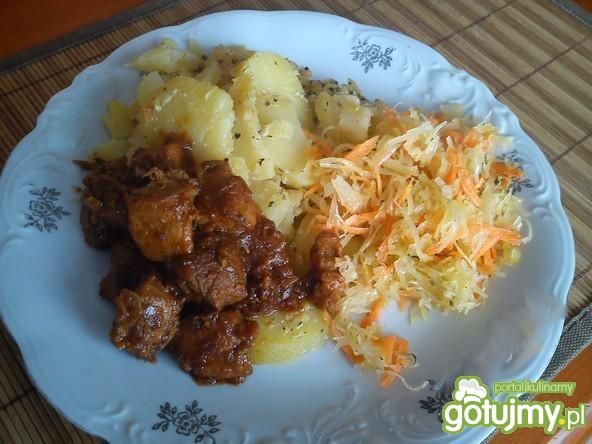 Schab duszony do obiadu 
