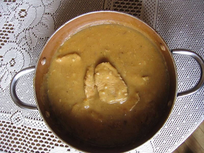 Schab duszony w pikantnym sosie Schab duszony w pikantnym sosie