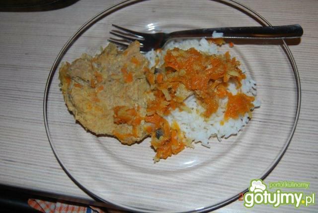 Schab duszony w warzywach